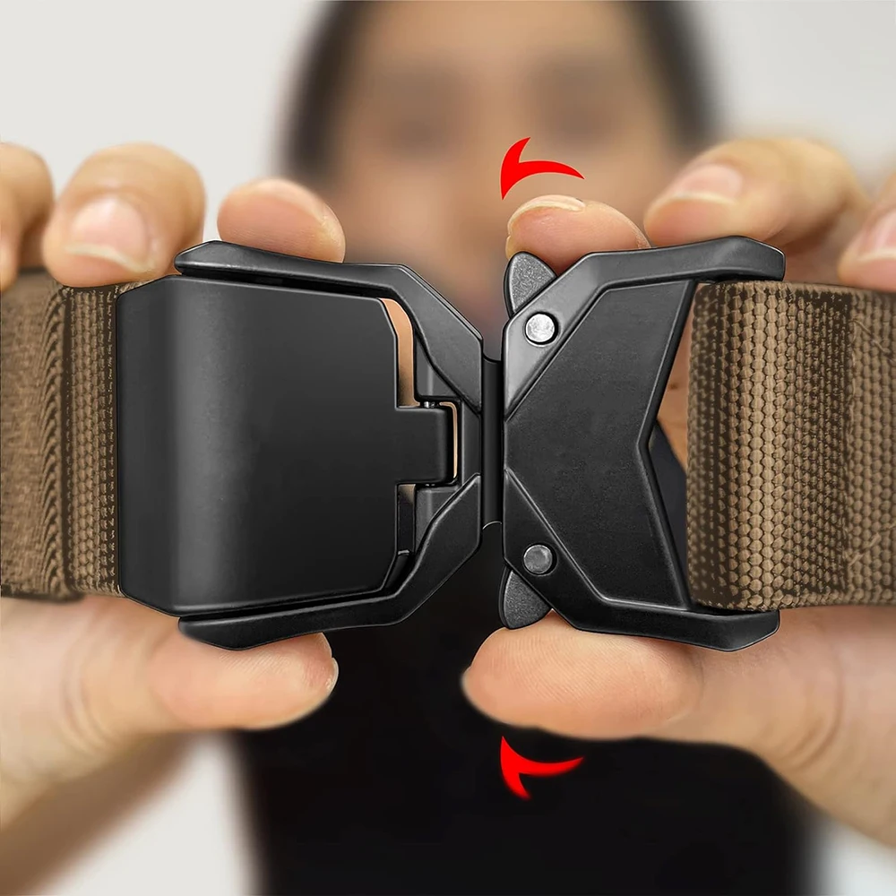 Adjustable Training Durable Stretch Rigger Work Belt Durable Heavy Duty Nylon Men Tactical Belt