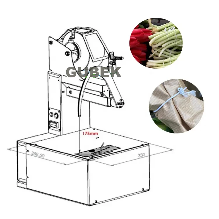Automatic Agarbatti Incense Stick with Elastic Rope Thread Strapping Bundling Binding Tying Machine