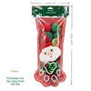 Coffret cadeau de jouets de Noël pour chat avec empreintes de pattes - Ensemble de 9 pièces - Article n° 4 rouge