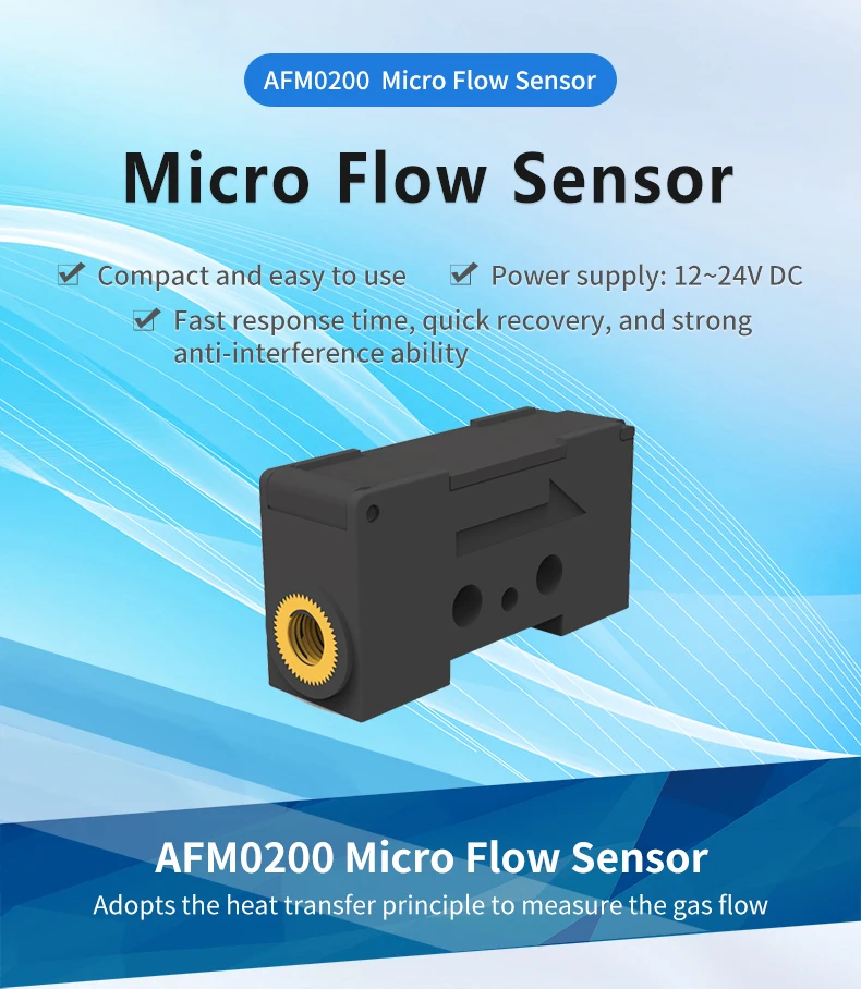Afm0200 Medical Micro Air Flow Sensor Gas Micro Flow Sensor Respirator