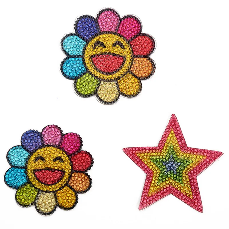 Royal ready design free sample White crown rhinestone heat logo iron on patches for clothing