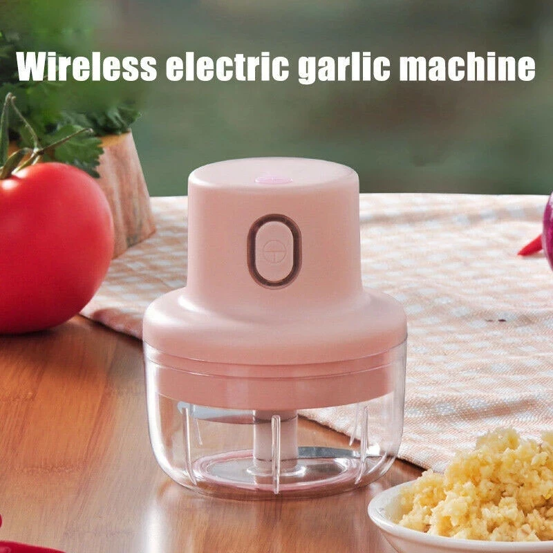 100/250ML Wireless Electric Garlic Press USB Household Portable Garlic  Device Mini Meat Grinder Baby Complementary Food Mixer