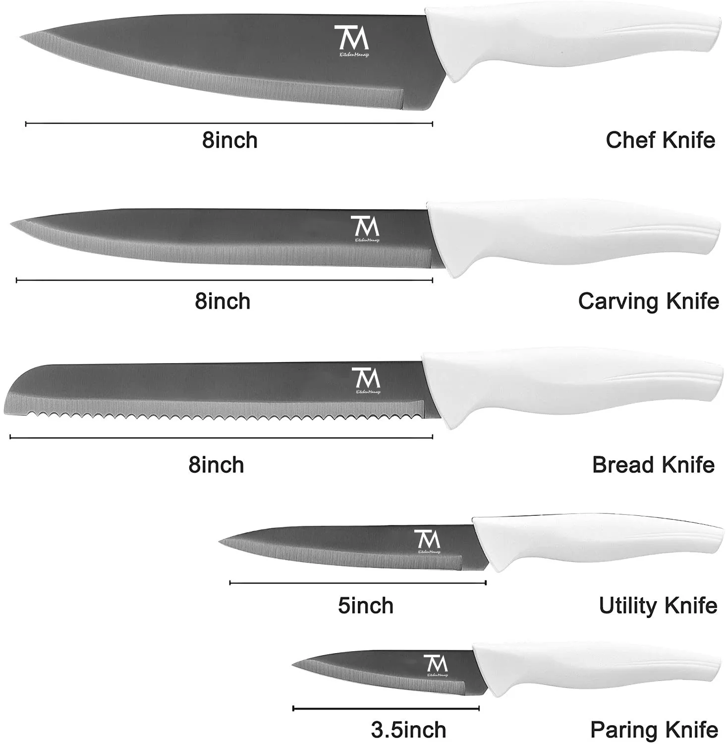 messer knife set set cuchillos cocina profesional High Quality