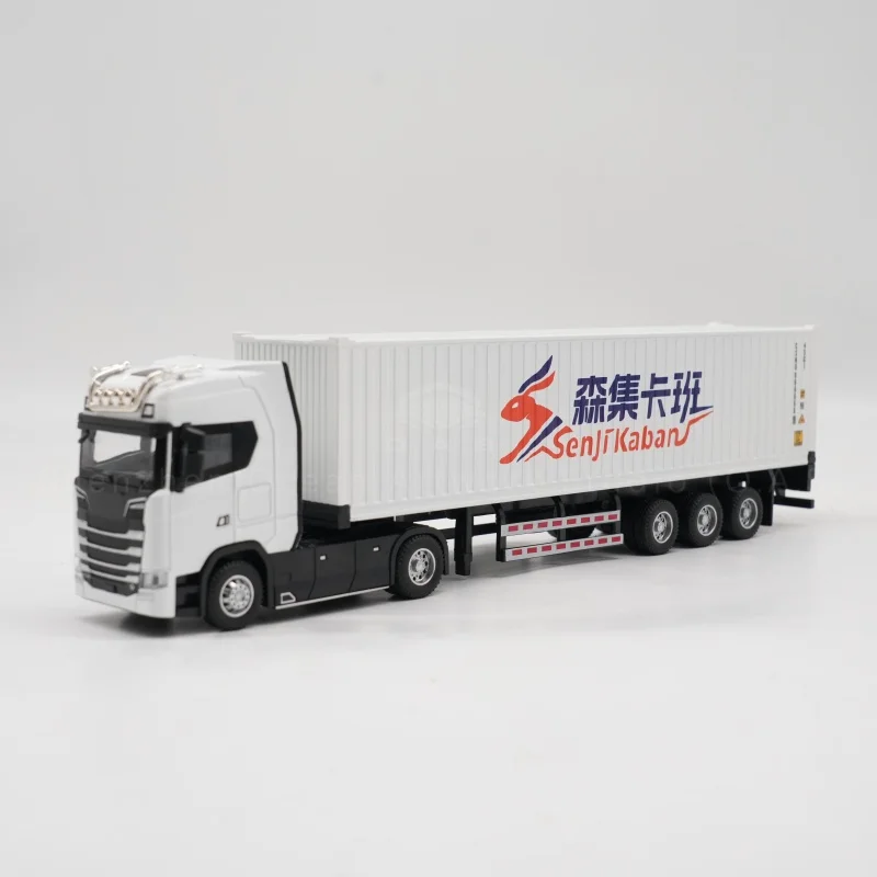 【LA】Fabryka modeli kontenerów O.A.S. – prezent promocyjny z zakresu przewozów, niestandardowy model ciężarówki w skali 1:50 z materiału stopowego SJKB