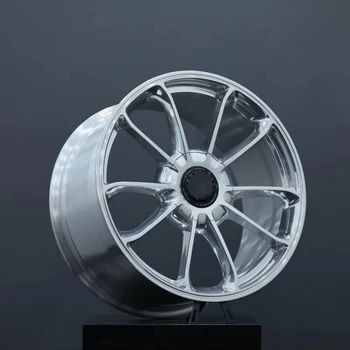 2024 Porsche 20 21 22 inch custom  5x130  gloss white  monoblock one piece forging wheel 20 inch for racing passenger cars