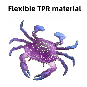 CHEERY 8cm 10g Artificial Crab Bait Lifelike Soft Sea TPR Fishing Lure Sharp Bass Target Species Pesca Isca Tool Grouper – Soft Lure – view 5