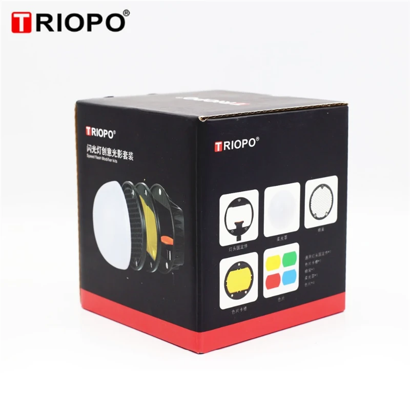 Triopo Camera Flash Lights Flash Lambency Cover with 4 Colors