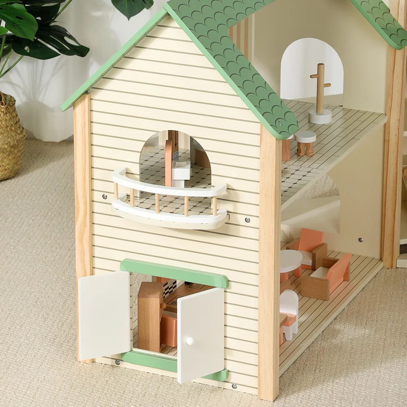 Funny Toy Green Doll House Toys Eco-Friendly Role Play