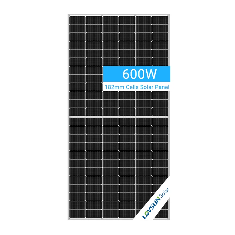 Lovsun Solar Power Panels 600W Solar Panel 580W Monocrystalline Solar Panels Cost 1000W Price For Home System kit