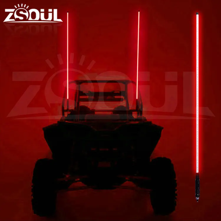 Buggy Whip Safety Flag Pole Antenna Lights for Polaris RZR - Main Image