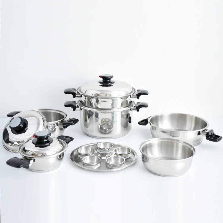 Kitchenware Greaseless Waterless Stainless Steel Cookware Set Impact Copper  Bottom - China Cookware and Kitchenware price