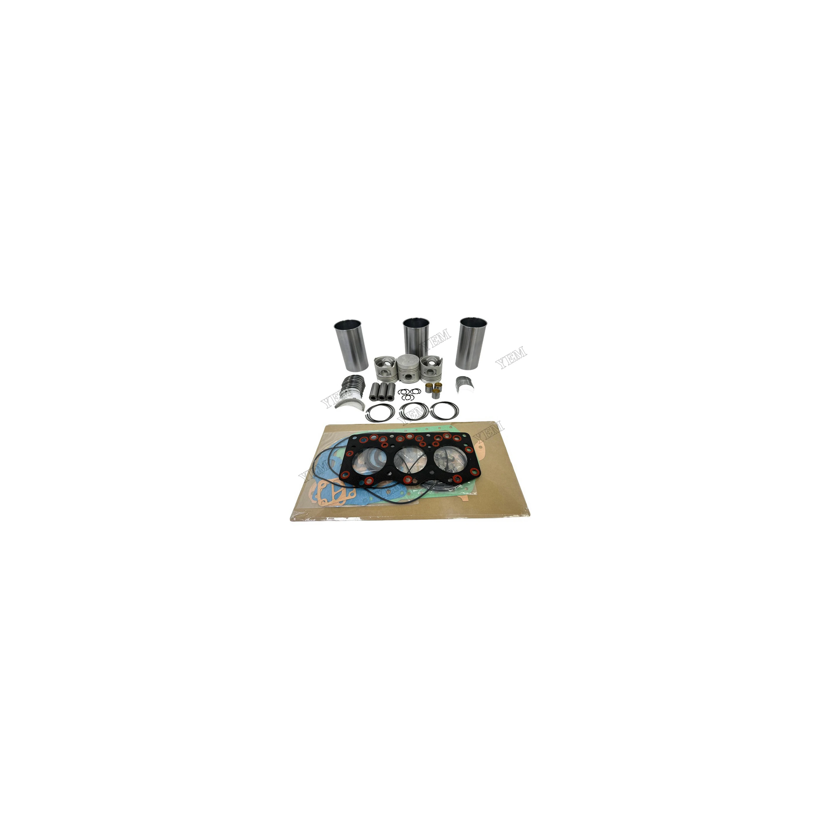 Overhaul Kit With Bearing Set Compatible for Isuzu 3AD1 Aftermarket Engine Spare Parts