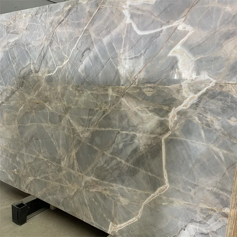 product china grey jungle marble tile  slab for interior wall grey marble tiles for wall and floor-5