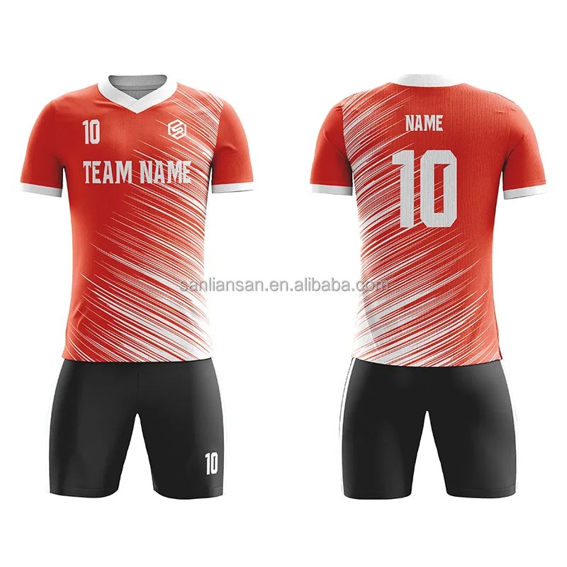 Sublimate Soccer Uniform Set Blank Sport Shirt Custom Football Jersey ...