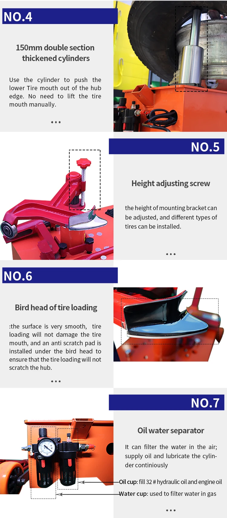 truck tire changer mount demount tool