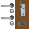 Grigio canna di fucile - Set di serrature BK