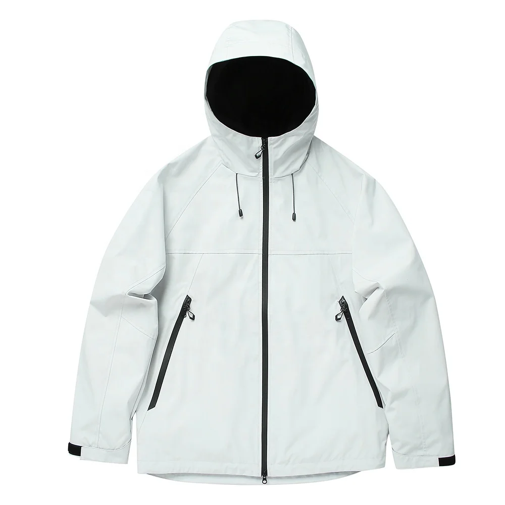 Soft Shell Men's Windbreaker Jacket Waterproof Lightweight Hooded Hiking Breathable Polyester Nylon Windbreaker Tracksuit