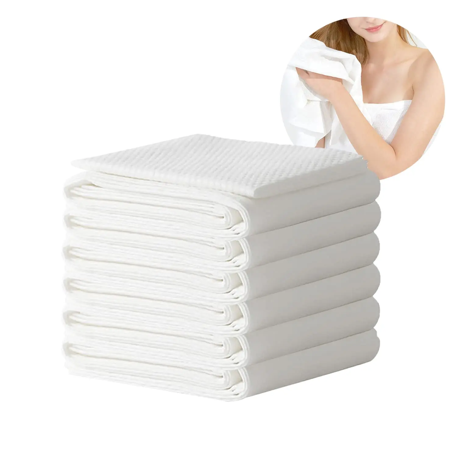 Disposable Eco Friendly Hair Bath Towel Cotton Towels Gym Non Woven
