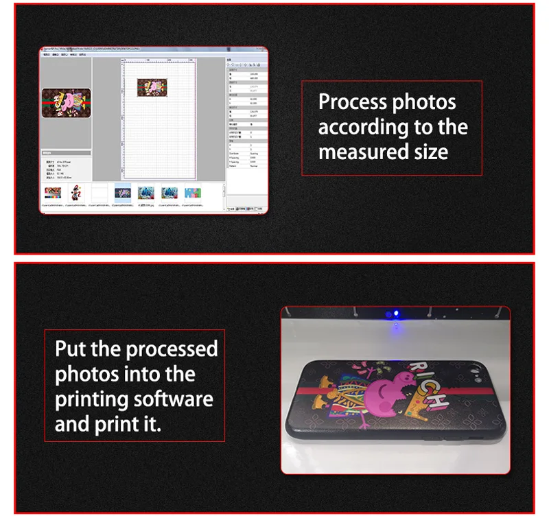 DOMSEM Inkjet Printing A4Flatbed UV Inkjet Printer for Wood Metal PVC