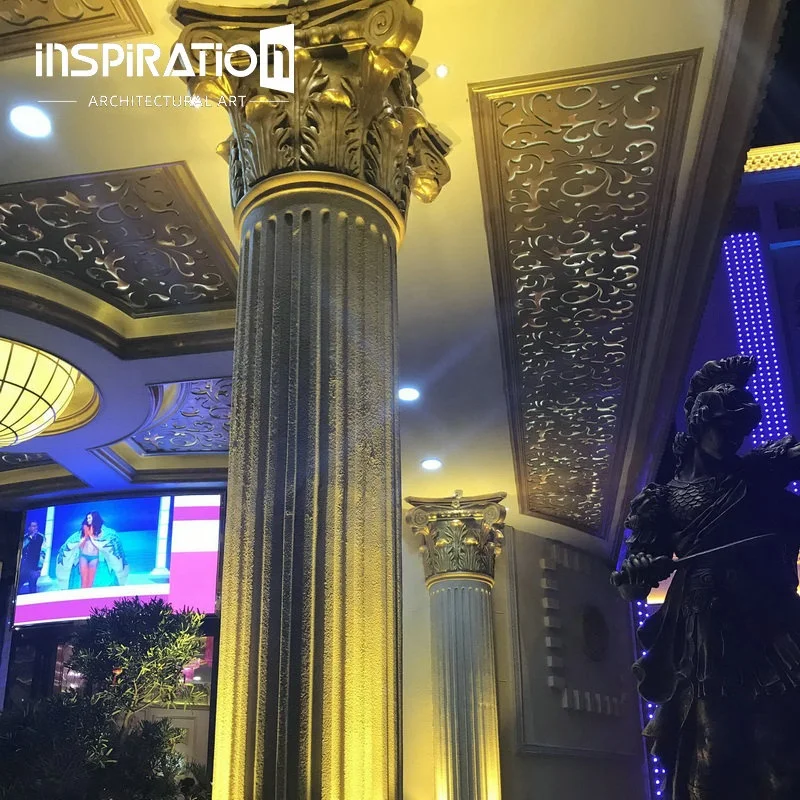 INSpiration GFRC Factory Customized Exterior GRC Moulding Concrete Pillar High Strength Fiberglass Reinforced Cement Columns