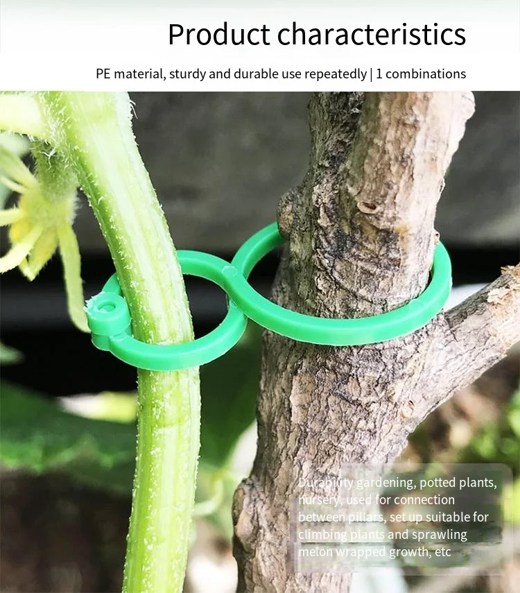 Gardening 8-figure buckle climbing vine tomato cucumber bundle 8-figure buckle plant fixed buckle gourd ring garden tools supplier