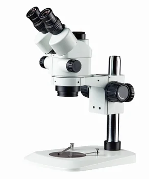 Industry Stereo Trinocular Microscope 7X-45X Education School  jewelry microscope Eyepiece Auxiliary objective 3.5-270X