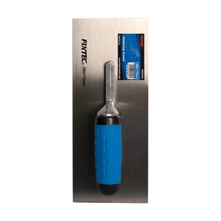 FIXTEC Hand Tools Carbon Steel Plastering Trowel 280x115mm 0.7mm