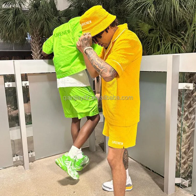 Custom Logo Streetwear Clothingvendor Outfit Two Piece Shorts T Shirts