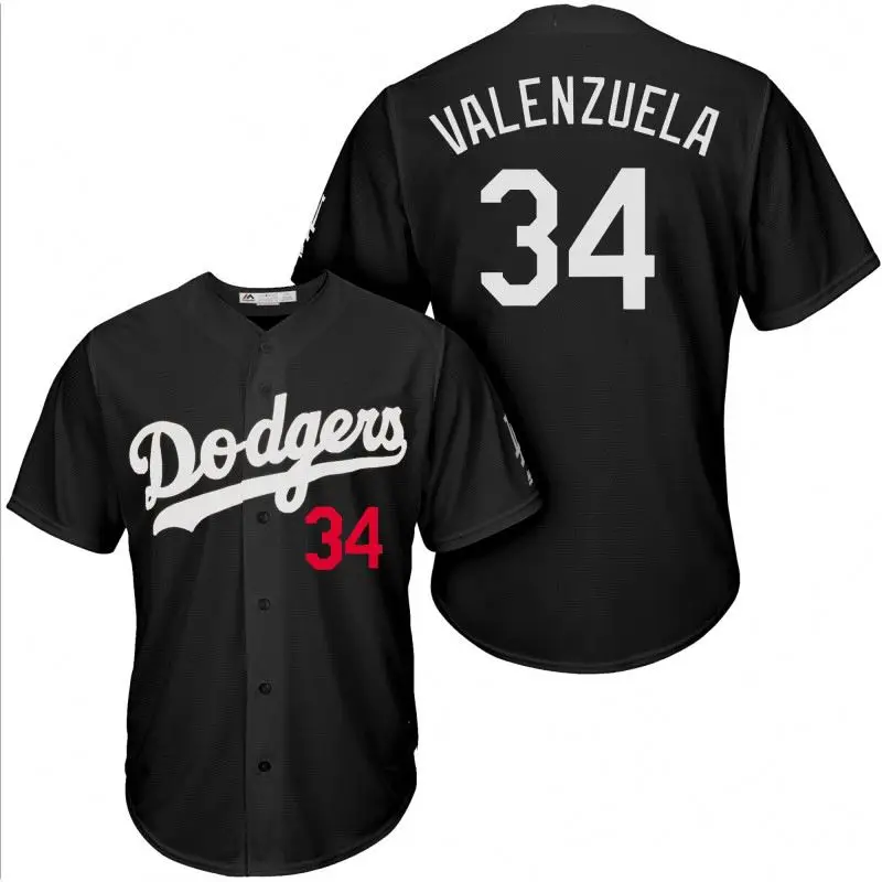 Wholesale high quality Los Angeles Dodger baseball uniform 34 valenzuela 14  hernanoez 42 robinson 35 bellinger jersey custom embroidery From  m.