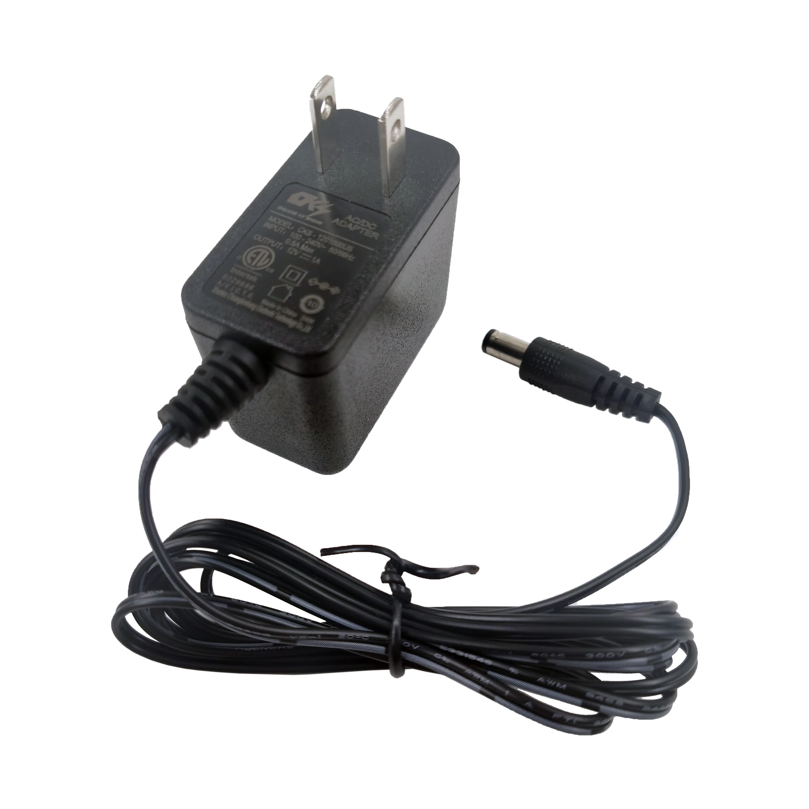 ETL FCC approved 100-240vac to dc 12volt 1000ma charger 12v power adapter 12w us plug 12v 1a ac dc adapter