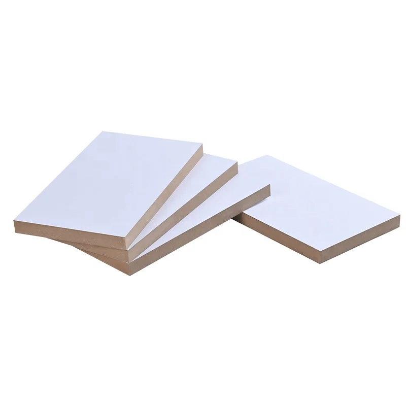 High Density PET/ Melamine Faced Compact Fiberboard Sheets 4X8 Fiberboards 12Mm for Furniture