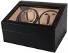 Puu di struzzo nero + PU marrone