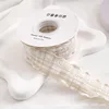 Ruban plissé à carreaux beige - 4 cm
