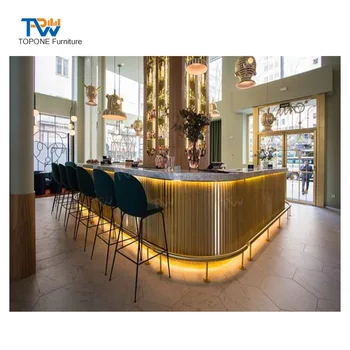 モダンな大理石のトップバーカウンターレストランナイトクラブ家具
