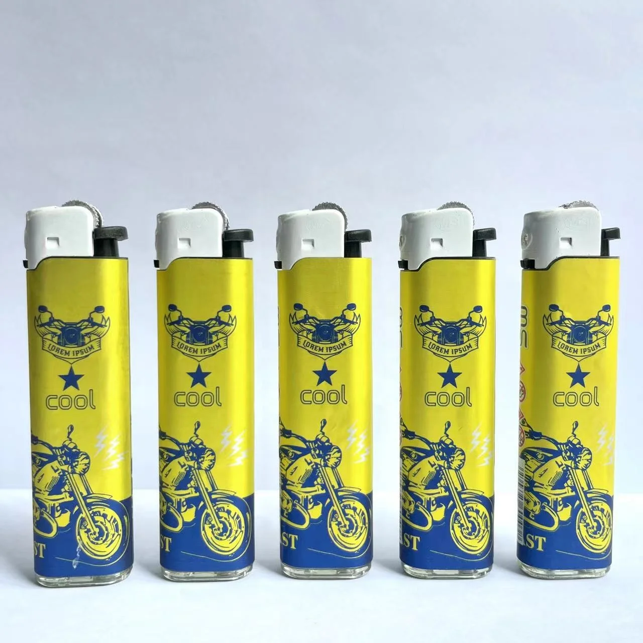 Factory Directly Sale Plastic Disposable Lighter With Warning Sticker For Cigarette