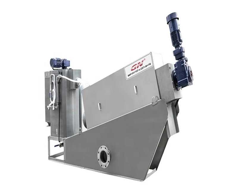 Масляный винтовой пресс для обезвоживания осадка