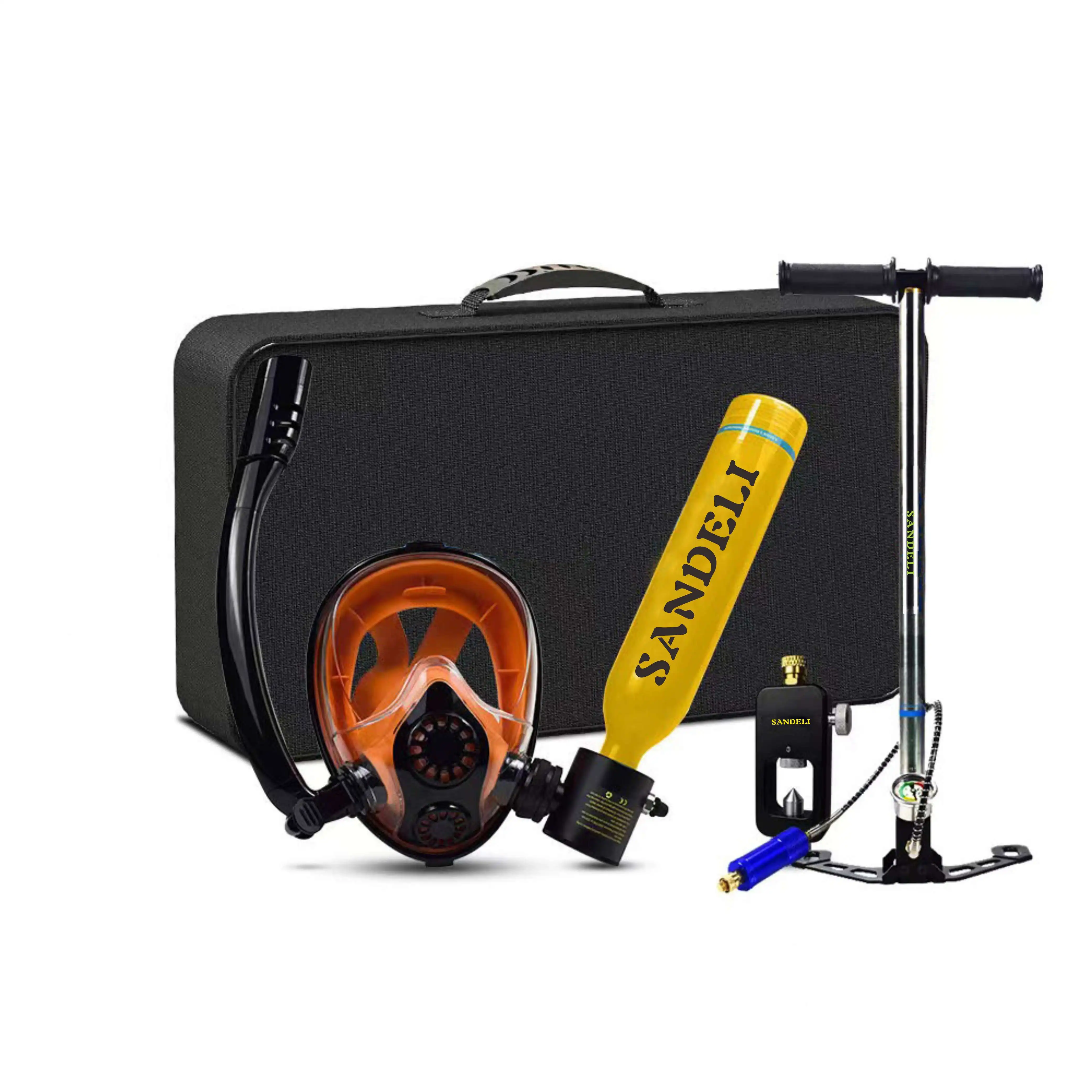 0.5L Mini Portable Scuba Tank Kit – Hand Pump, 10 Min Dive Time, For Pool & Snorkeling