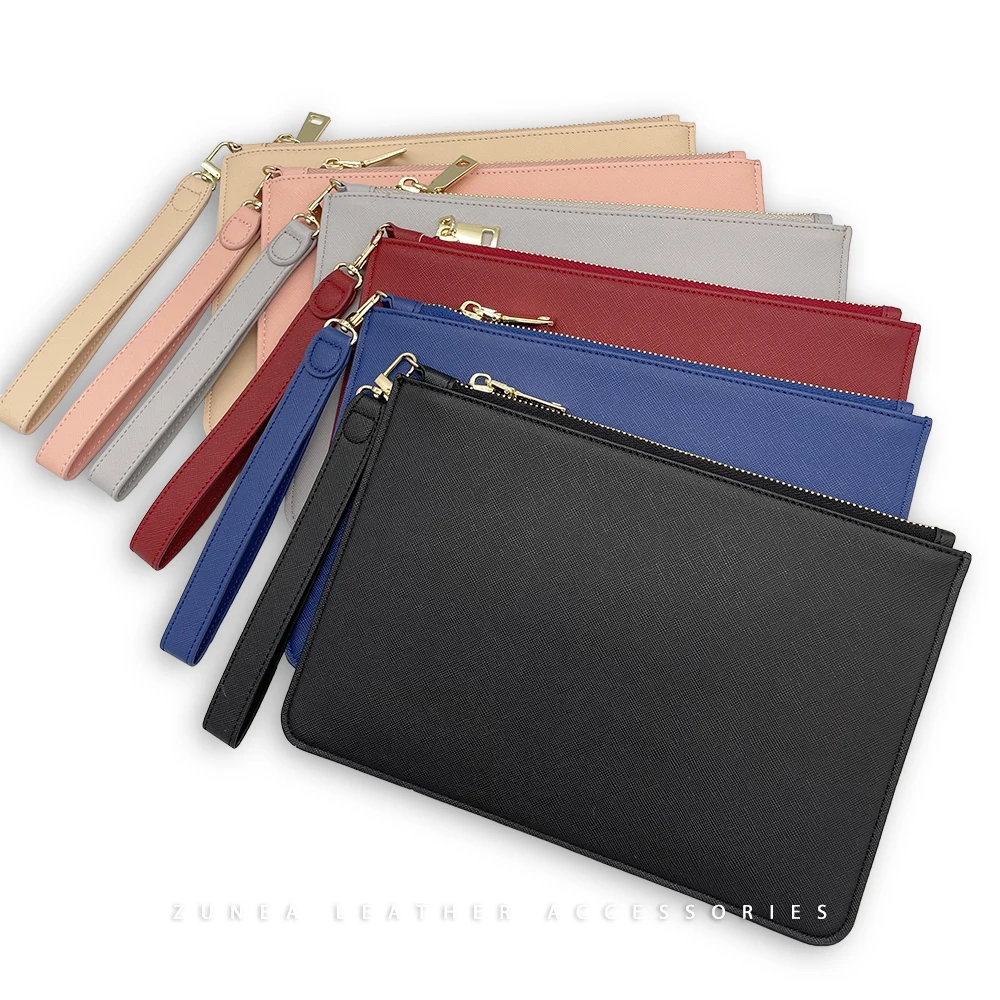 Hot Sale Lady Custom Logo Print Vegan Pu Saffiano Leather Toiletries