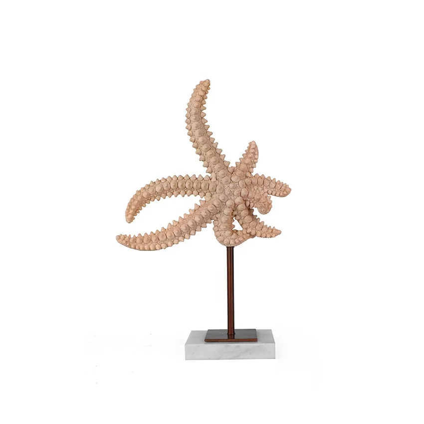 Flocking starfish resin decor starfish home decorations