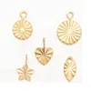 Randomly mixed gold shapes