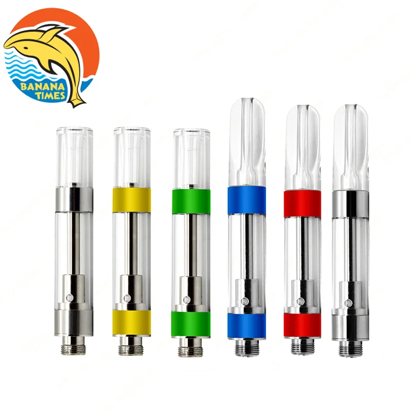 Best quality vape cartridge 1ml empty vaporizer cartridge cbd oil lead free press in ceramic coil cartridge