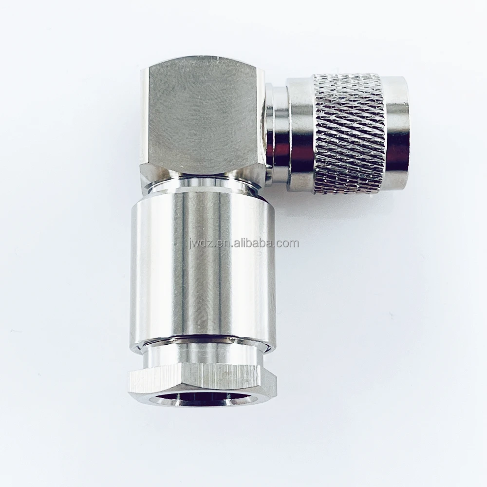 RF Coaxial TNC Clamp Right Angle Connector for LMR400 8D-FB Cable