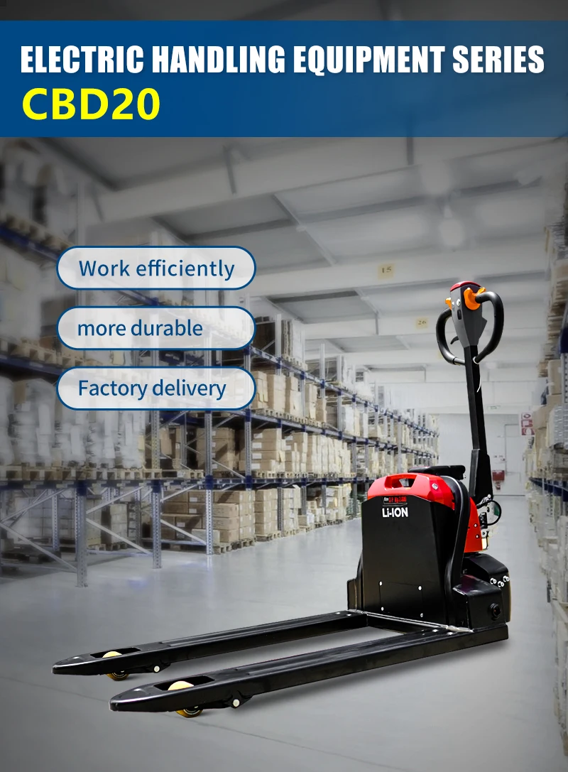 Factory Direct Sale Semi Electric Pallet Truck1.5 Tons 2 Tons Electric