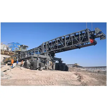 High efficiency Mobile Stacker and truck unloader for gold heap leaching