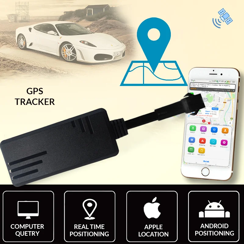 Mini Car Engine Anti Jammer GPS tracker with bluetooth Engine Circuit Power off Gsm Alert Mini bluetooth GPS tracker Vehicle