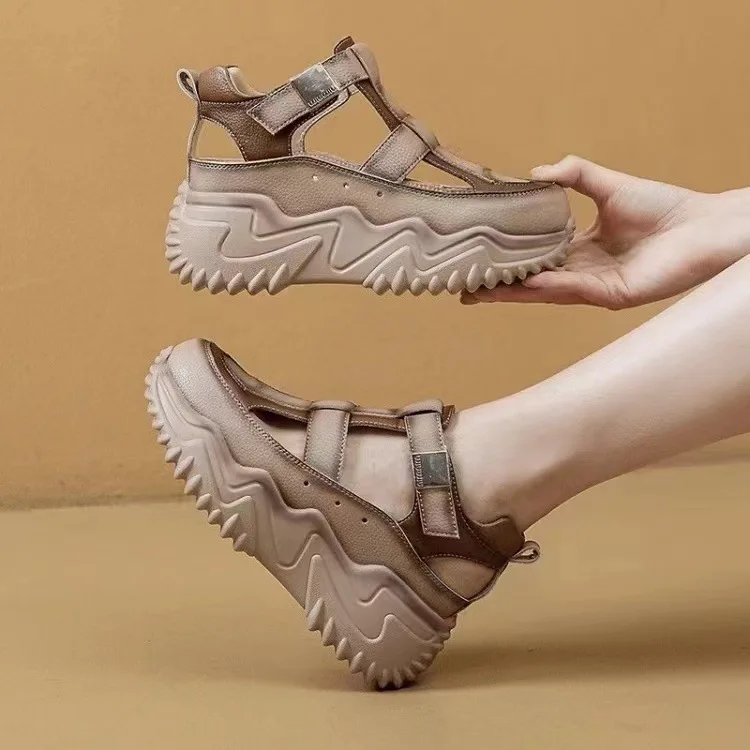Best Buy Offer Stylish Wedge Sneakers for Women with Cross Straps, High Heels, and Breathable Comfort for Spring and Winter Seasons - Image 4