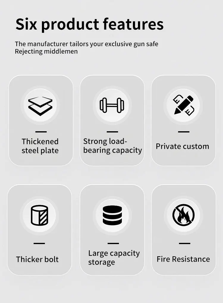 CEQSAFE Black Heavy Duty Fireproof Fire Resistant Welded Home Gun Safe Box supplier