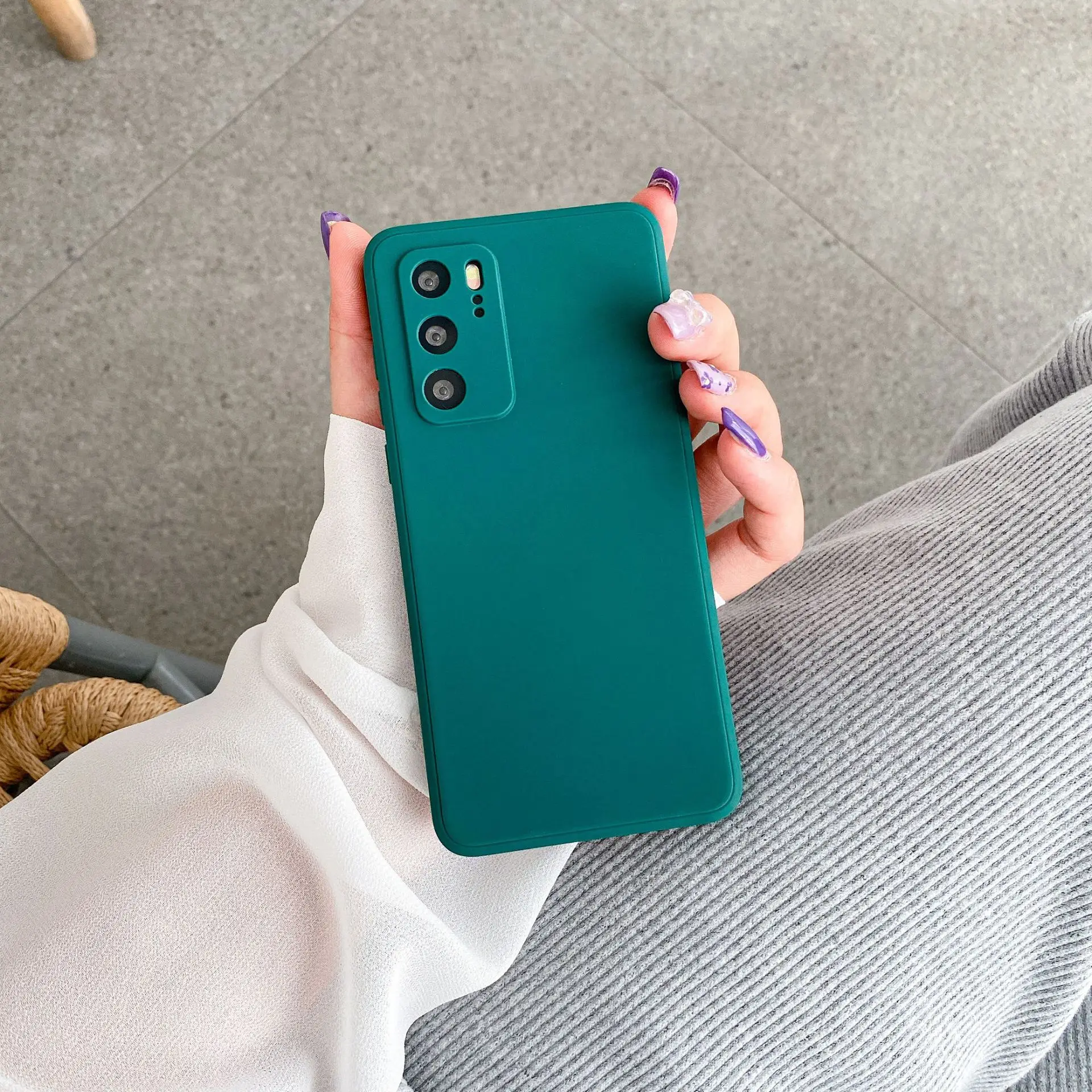 Custom Logo Liquid Silicone Phone Case For Samsung Galaxy S23 S22 S21