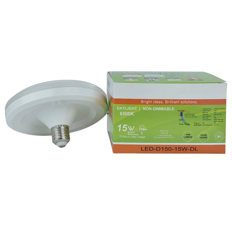 Led ceiling panel light 12W led ceiling lights Hot selling Custom UFO LED  bulb folding football 15W lamp