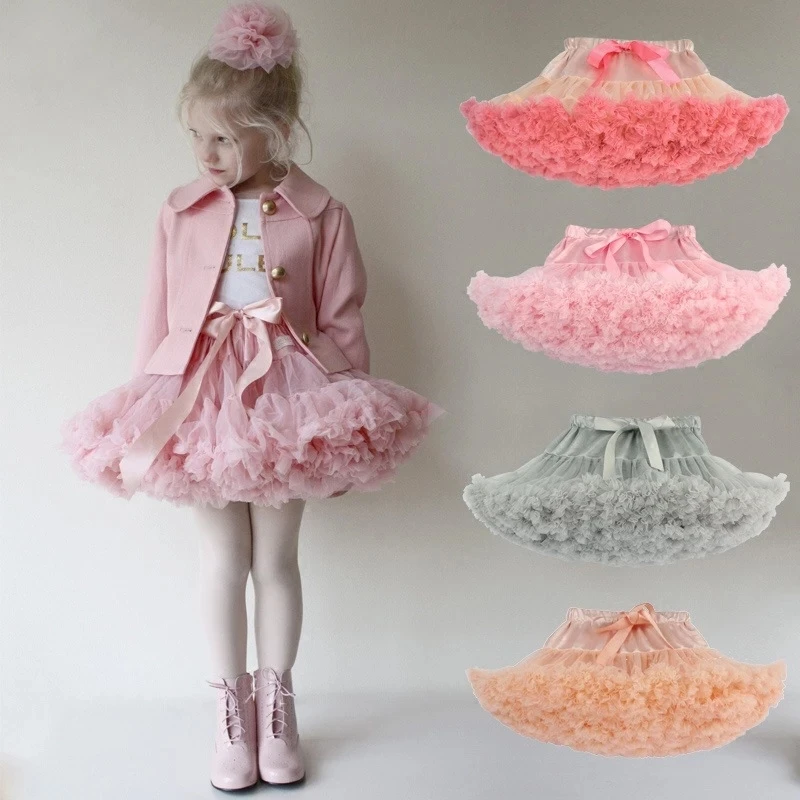 Gonna Tutù Arcobaleno Per Bambina - Tulle E Raso, Per Ballo E Feste - Foto 8